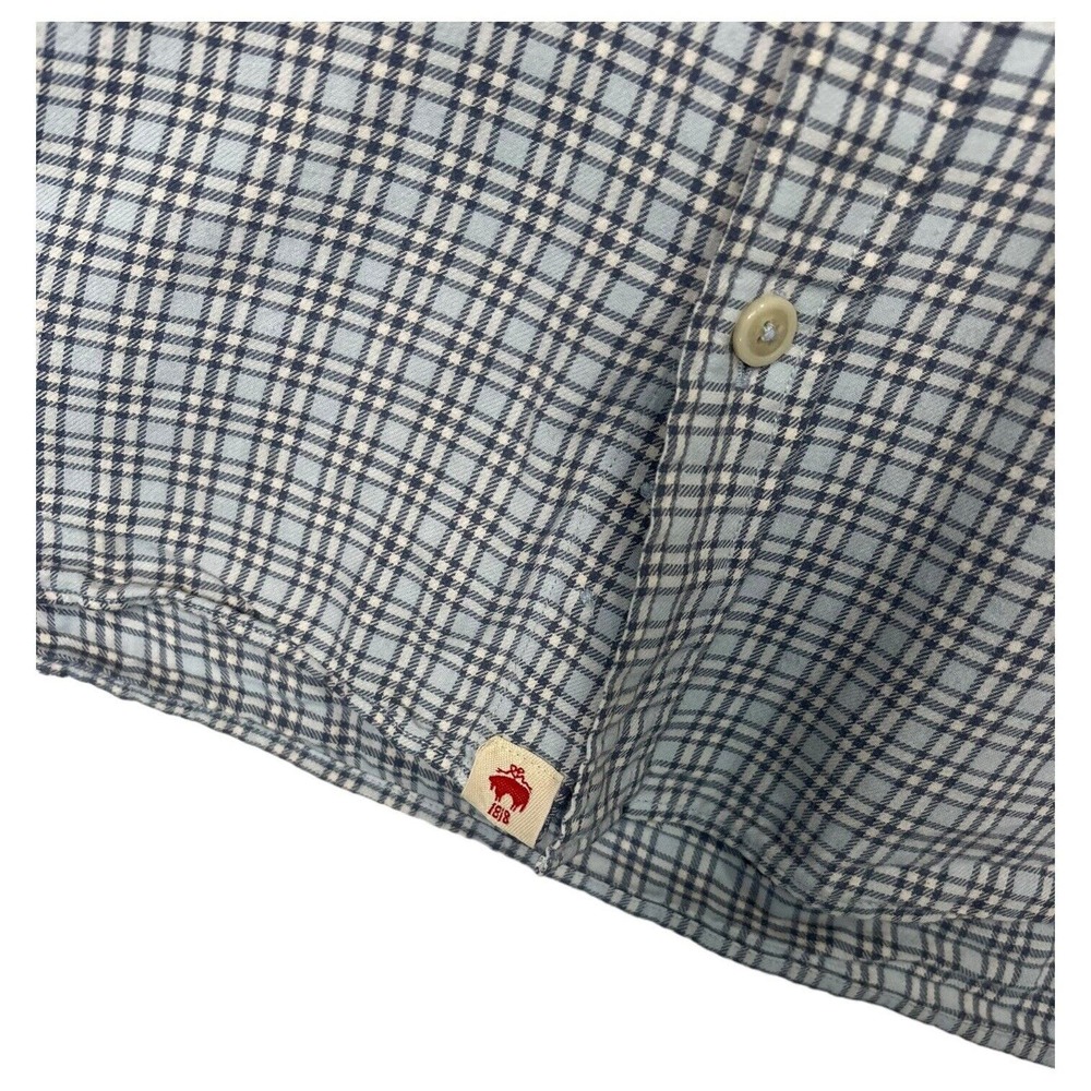 Brooks Brothers Shirt Mens M Red Fleece Plaid Button Up Long Sleeves Pocket Blue - Picture 5 of 13